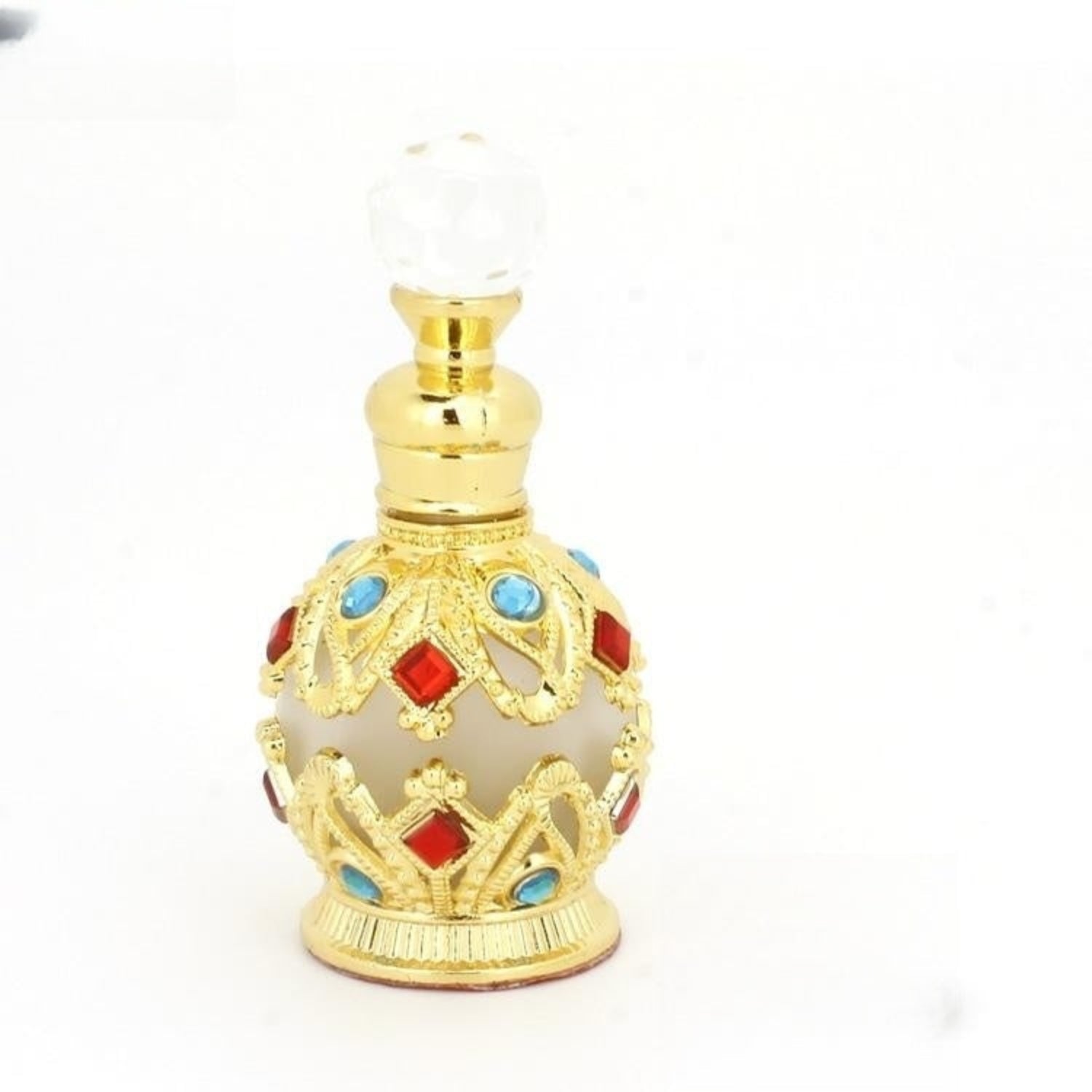 gold bottle on a white Background