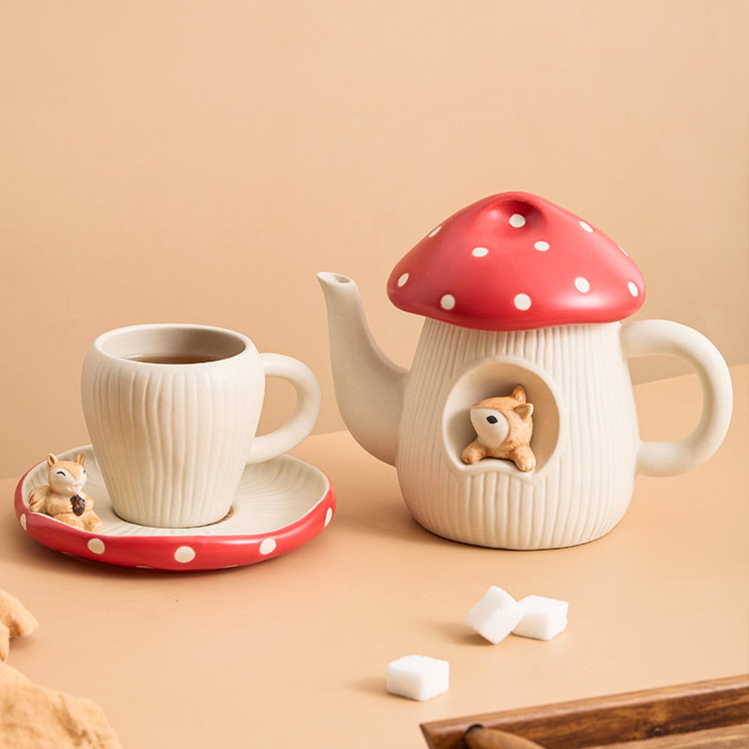 Tea set on a table