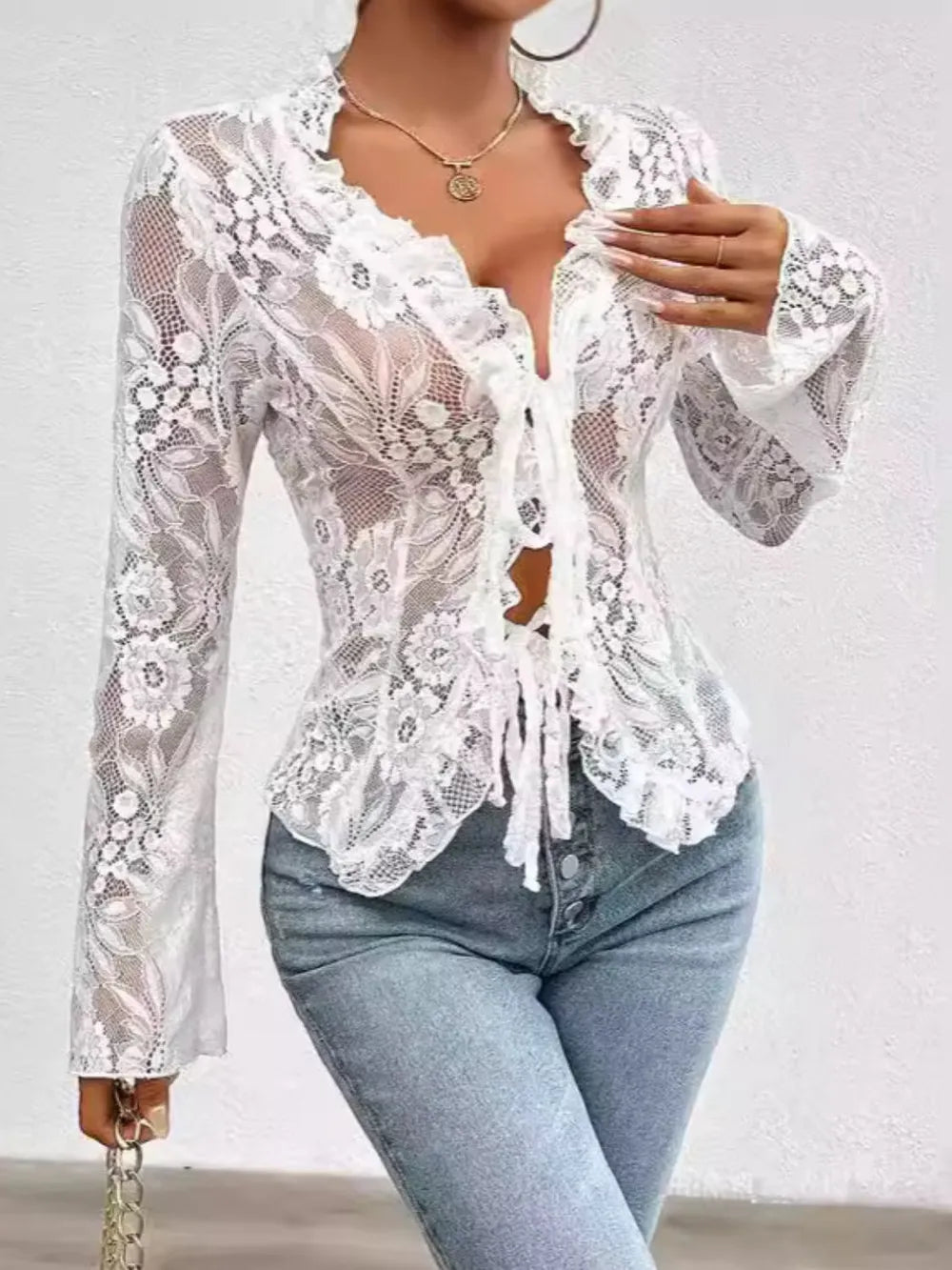 white-lace-tied-vneck-blouse-front