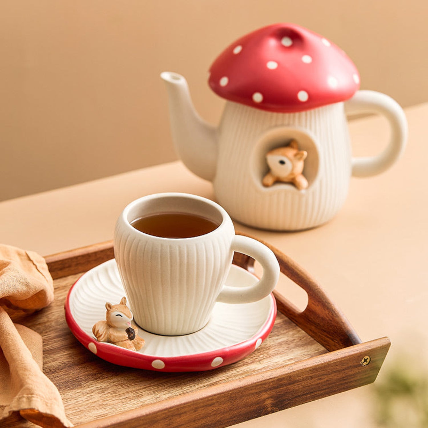 tea set on a table